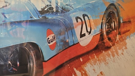 Druck auf Leinen - Porsche le Mans